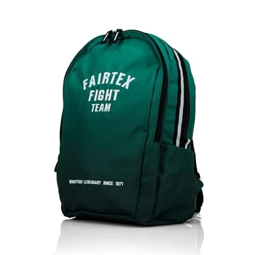 Fairtex BAG21 Sac à dos d'entraînement résistant pour MMA - Sac de combat léger 20L (Best gym bag 2024) — Vert