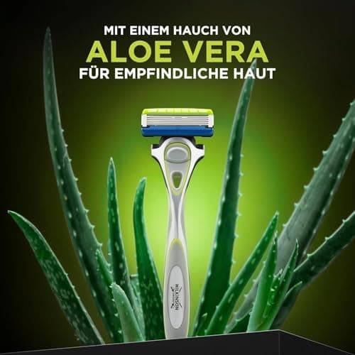 Wilkinson Lames de Rasoir Hydro 5 Sensitive pour Peau Sensible - 4 Pièces (Faible Irritation, Longue Durée, Recommandé p