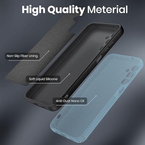 /New&Teck Coque pour Samsung Galaxy A56 5G + Verre Trempé Protection Écran, Silicone TPU Souple, Bumper Renforcé, Protec