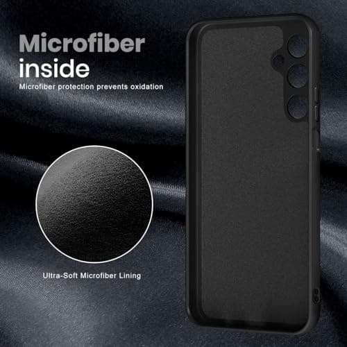 /New&Teck Coque pour Samsung Galaxy A56 5G + Verre Trempé Protection Écran, Silicone TPU Souple, Bumper Renforcé, Protec