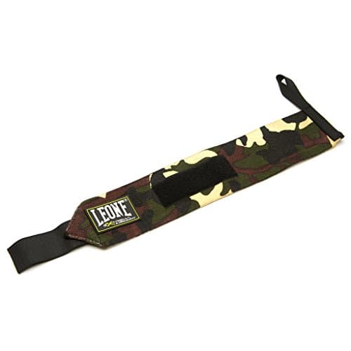 LEONE 1947 AB706 POLSIERE Bandes de boxe élastiques pour amateurs — vert camouflage