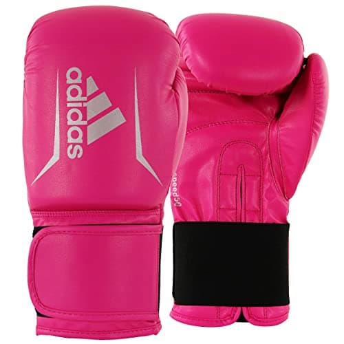 adidas Gants de Boxe Speed 50 - Protection Renforcée pour Entraînement Pro et Compétition - Nouvelle Génération de 500g — Rose/argenté