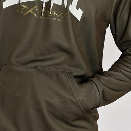 LEONE 1947 Sweat À Capuche Logo Mixte - Confort Élégant, Parfait pour Le Style Urbain, Quartet en Coton Bio, Promo 40%