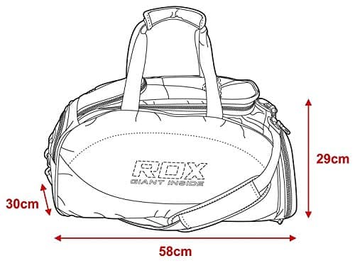 RDX Sac de Sport avec Compartiment Chaussures - Pour Hommes et Femmes, Utilisation en Gym et Voyage, Étui Résistant et S