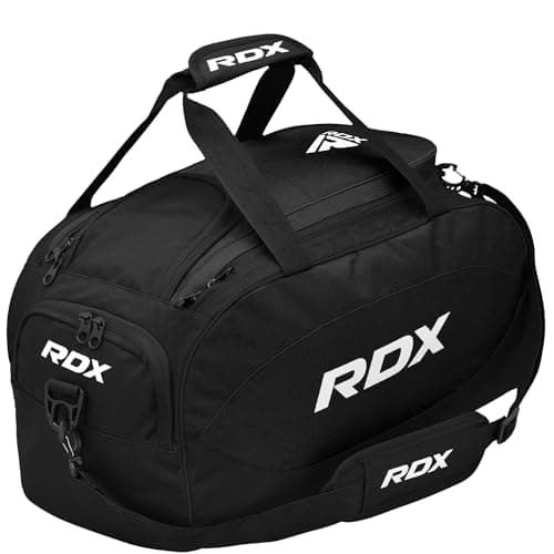 RDX Sac de Sport avec Compartiment Chaussures - Pour Hommes et Femmes, Utilisation en Gym et Voyage, Étui Résistant et S — Noir