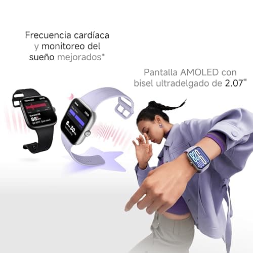 XIAOMI Redmi Watch 5 Montre connectée en noir obsidien, 43mm, suivi de santé, GPS, résistance à l'eau