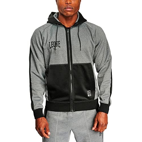 LEONE 1947 Men's Hoodie - Soft Melange Fabric Comfortable Casual Wear for Any Season ABX611