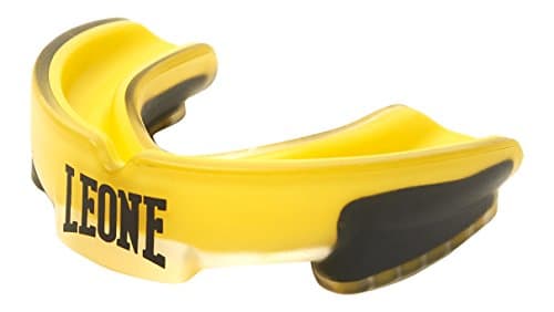 LEONE 1947 Pd513 Protège-Dents Mixte - Protection Dentaire Enfant & Adulte - Sports & Loisirs - Design Élégant - Disponi — Jaune