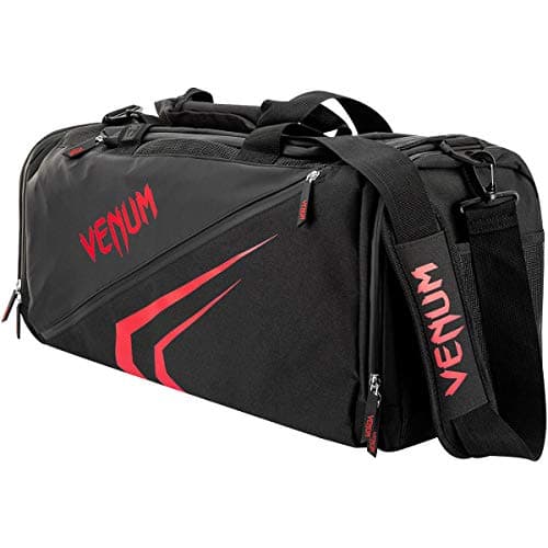 Venum Sac de Sport Trainer Lite Evo Unisex-Adult Léger Durable pour Entraînement Sportif (15L) — Noir/Rouge