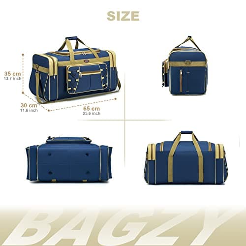 BAGZY Sac à Main Vert Jaune pour Homme - Grand Sac de Voyage Pliable Fitness (70L) pour Extérieur/Camping/Trekking (Vend
