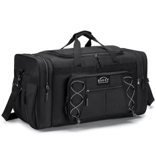 BAGZY Sac à Main Vert Jaune pour Homme - Grand Sac de Voyage Pliable Fitness (70L) pour Extérieur/Camping/Trekking (Vend — Atoutnoir(70l)