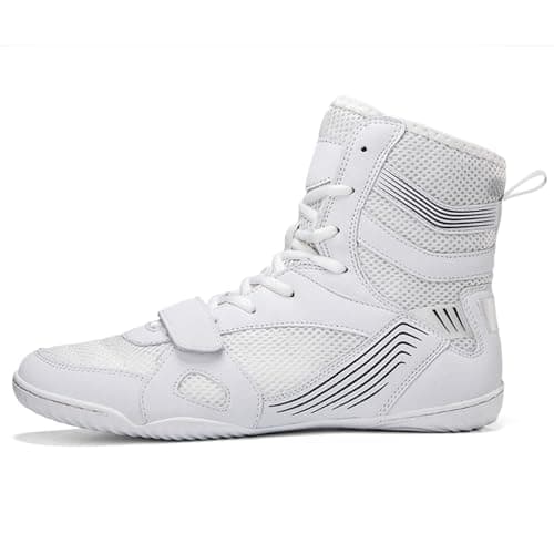 PENXZT Boxe Professionnelles pour Homme - Durables et Antidérapantes | Chaussures de Lutte & Arts Martiaux