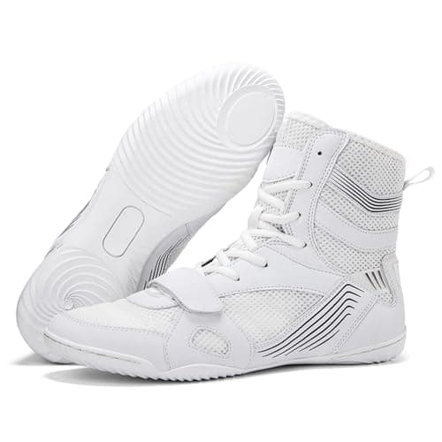 PENXZT Boxe Professionnelles pour Homme - Durables et Antidérapantes | Chaussures de Lutte & Arts Martiaux