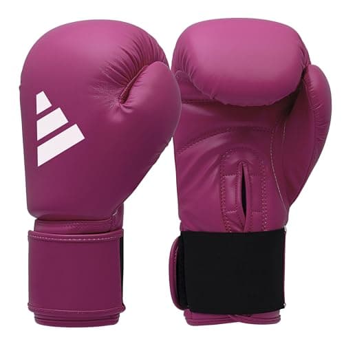 adidas Gants de Boxe Speed 50 - Protection Renforcée pour Entraînement Pro et Compétition - Nouvelle Génération de 500g — Magenta/blanc