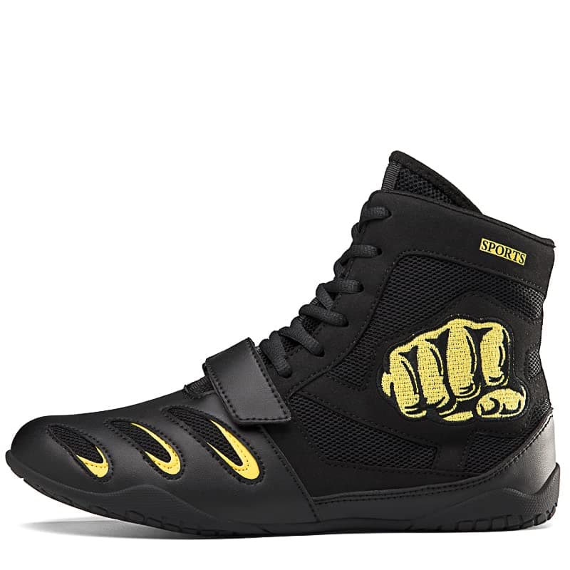 Youngtie Chaussures de Boxe d'entraînement Professionnel pour Hommes et Femmes - Lutte, Résistance, Durable