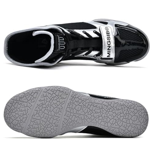 BLBK Chaussure de Boxe Anglaise Mixte Durable pour Lutte et Training High Performance