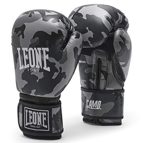 Leone 1947 Gants de boxe Camouflage Gris GN324 - Boxe professionnelle confortable et durable