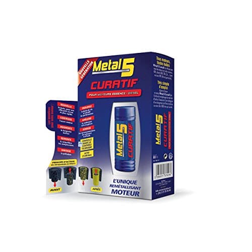 METAL 5 – Remétallisant Curatif pour Moteur | Prolonge la Durée de Vie et Rétablit les Performances | 80 ml