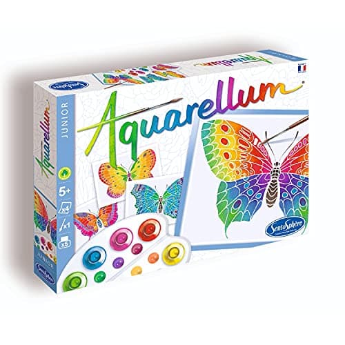 SentoSphère - Kit de Peinture Magique encre acrylique pour Enfants à partir de 5 ans - 5 Couleurs pour Créer des Nuances