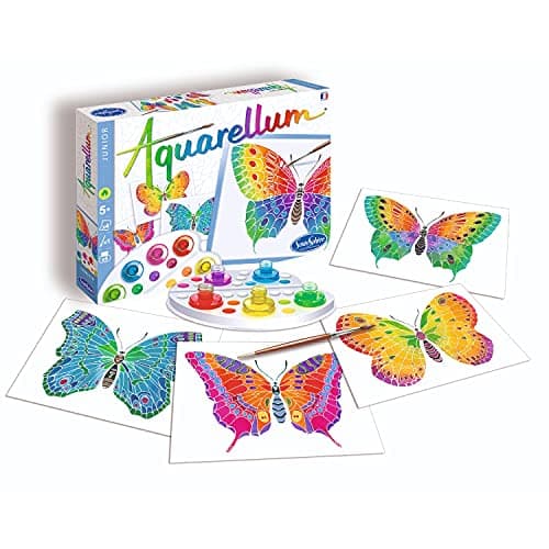 SentoSphère - Kit de Peinture Magique encre acrylique pour Enfants à partir de 5 ans - 5 Couleurs pour Créer des Nuances