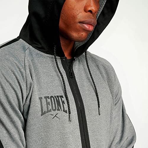 LEONE 1947 Men's Hoodie - Soft Melange Fabric Comfortable Casual Wear for Any Season ABX611