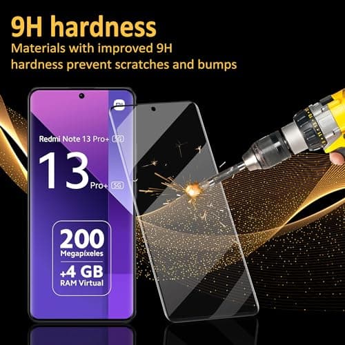 Protection d'écran Xiaomi Redmi Note 13 Pro+ 5G - Verre trempé 2 pièces + Caméra protecteur 2 pièces | Durabilité 9H | A