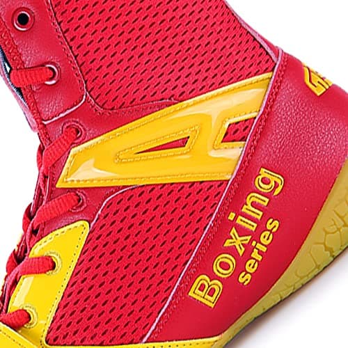 Youngtie Chaussures de Boxe pour Hommes Chaussures de Lutte Professionnelles Chaussures de Sport — Rose
