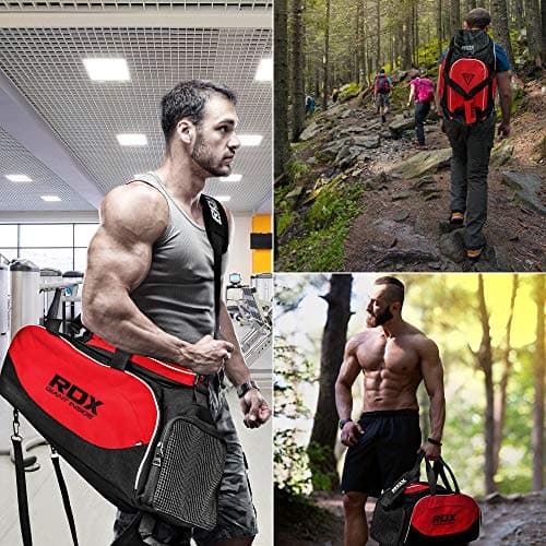 RDX Sac de Sport avec Compartiment Chaussures - Pour Hommes et Femmes, Utilisation en Gym et Voyage, Étui Résistant et S