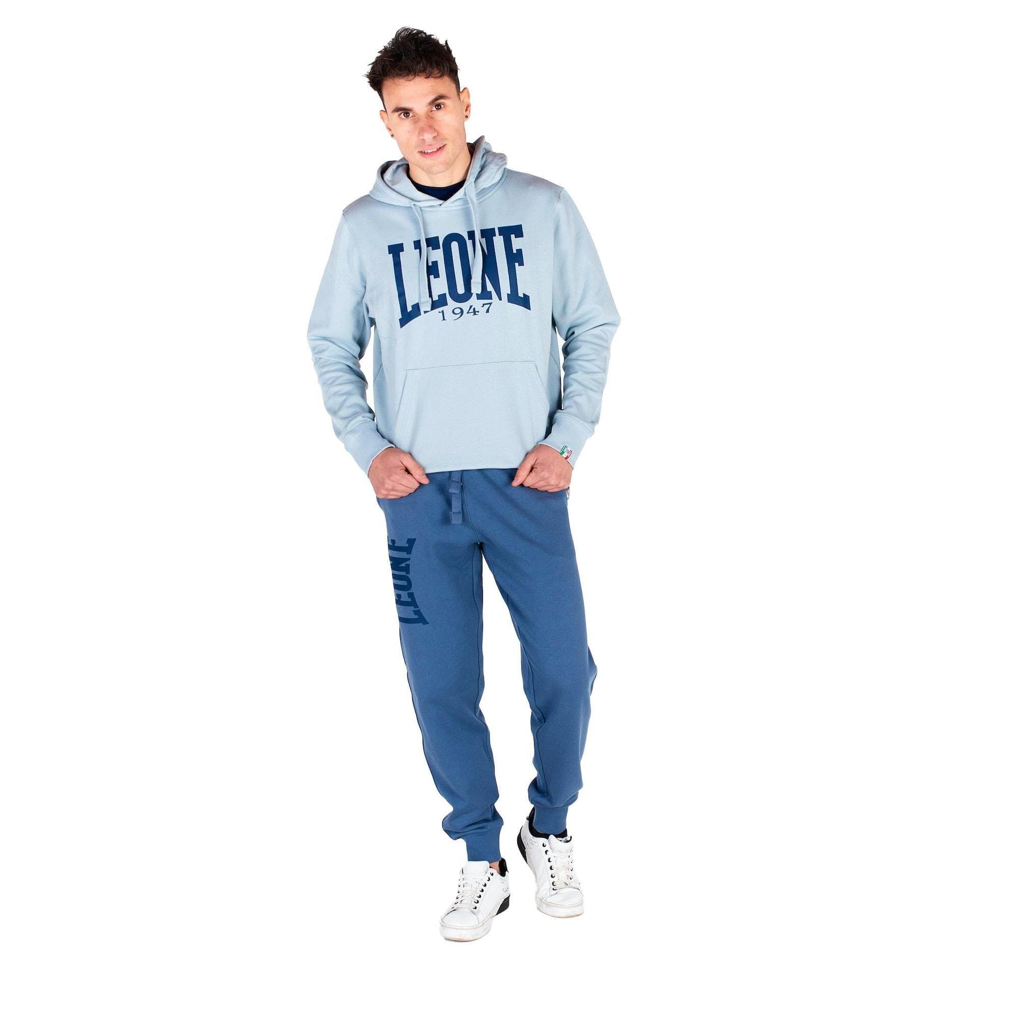 Sweat à Capuche LEONE 1947 pour Homme - Quarry (172), Taille XS