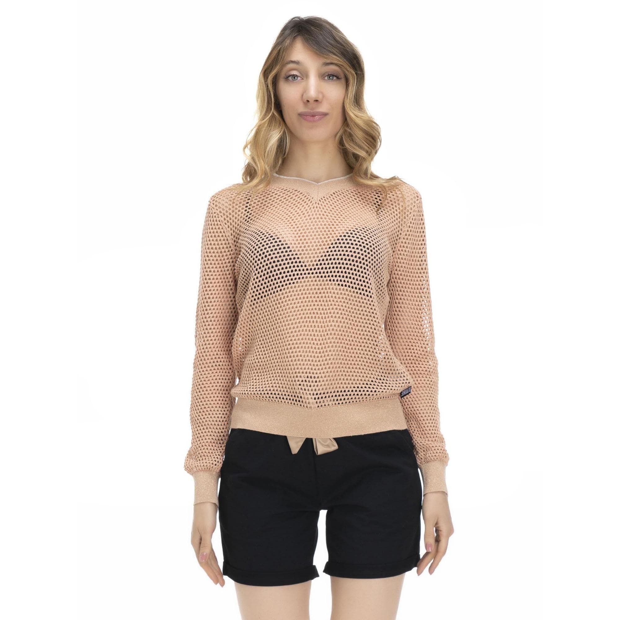 **LEONE 1947 Sweat femme Réseau Earth Tones Grande Taille XXL Comfortable**