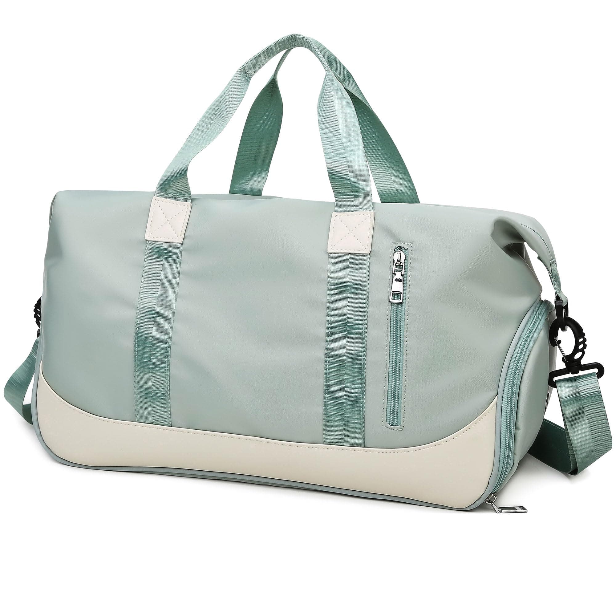 Tokeya Sac de Sport Imperméable Homme Femme pour Fitness Piscine, 40L Pliable Léger Sac Week-end avec Compartiment Chaus