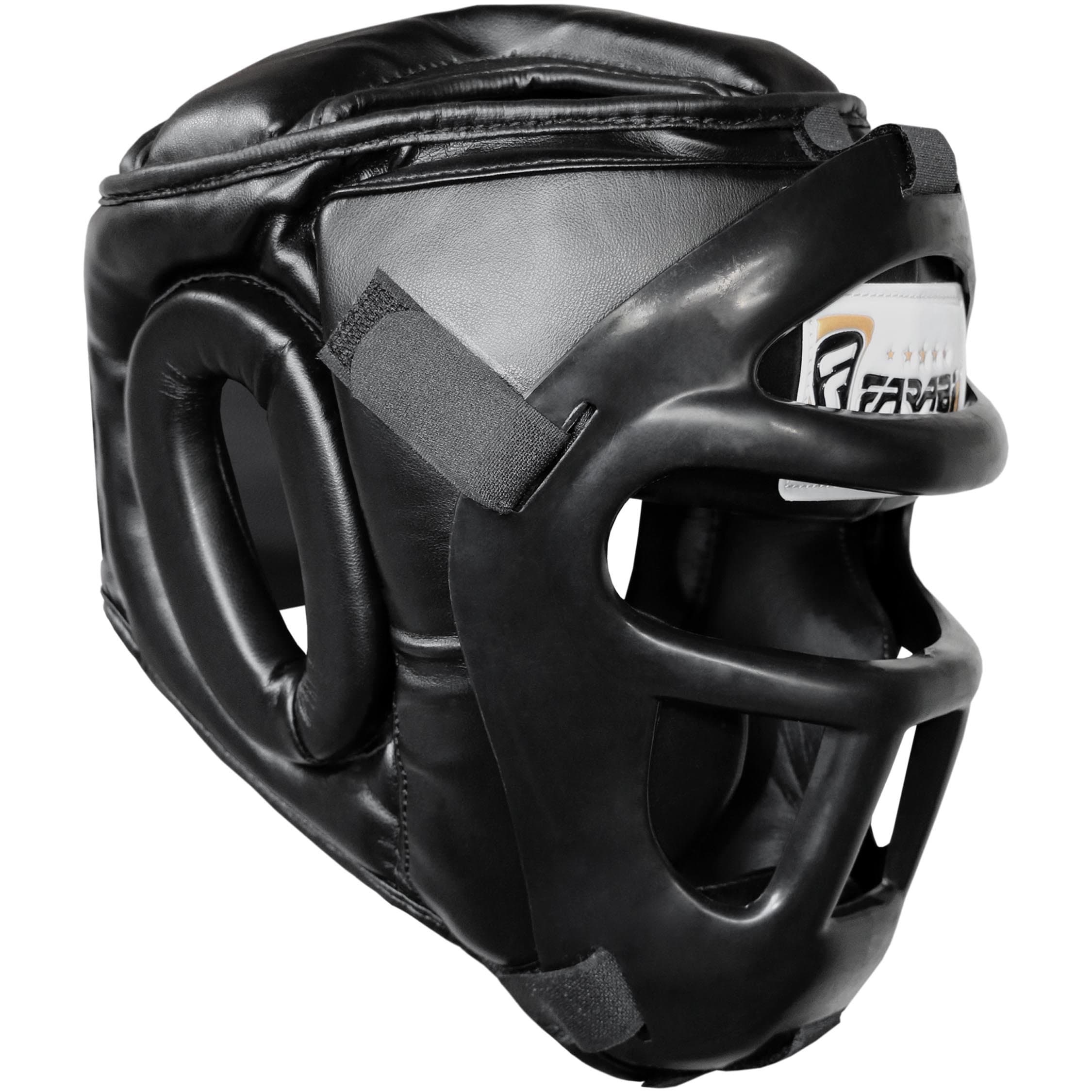 Casque de boxe 2-en-1 réglable avec grille faciale amovible pour art martial — Idéal pour MMA, Muay Thai, Kickboxing | H